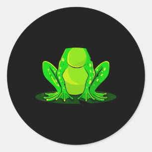 Sticker Rond Costume de grenouille Halloween Green Toad Kids Ho