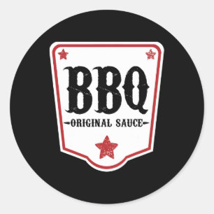 Sticker Rond Costume De Sauce Barbecue Pour Enfants1