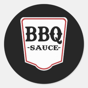 Sticker Rond Costume De Sauce Bbq Pour Enfants