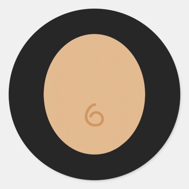 Sticker Rond Costume de singe amusant pour enfants Halloween ad (Devant)