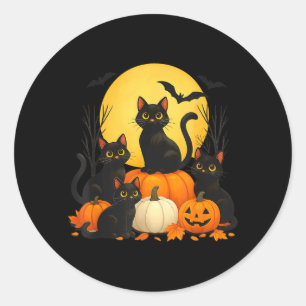 Sticker Rond Costume d'Halloween Citrouille pour Hommes et Femm