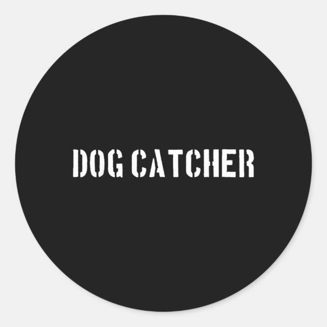 Sticker Rond Costume d'Halloween de chasseur de chiens (Devant)