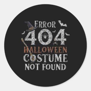 Sticker Rond Costume d'Halloween drôle Couple de famille Hallow