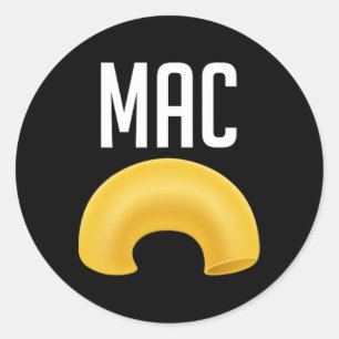 Sticker Rond Costume D'Halloween Macaroni Et Fromage Fun Corres