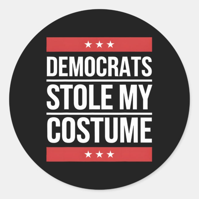 Sticker Rond Costume d'Halloween Trump 2024 (Devant)