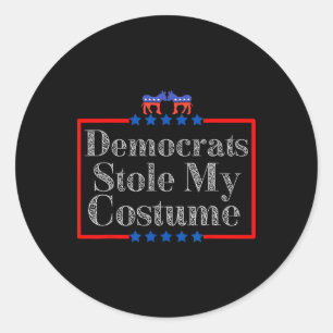 Sticker Rond Costume d'Halloween Trump 2025 2