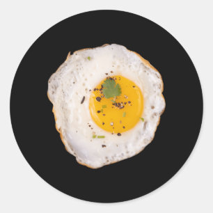 Sticker Rond Costume d'oeuf Drôle Halloween Oeuf Fête de Noël P