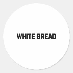 Sticker Rond Costume drôle de pain blanc Halloween