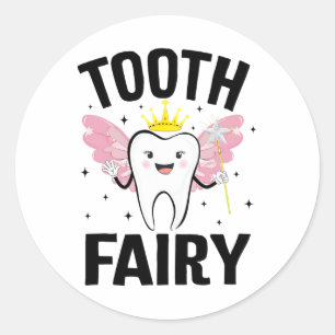 Sticker Rond Costume Halloween Fée Drôle Pour Femmes Enfants