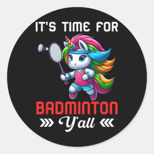 Sticker Rond Costume Time Pour Badminton Cotume Colorful Unicor