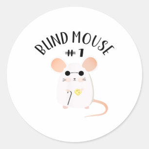 Sticker Rond Costume trois souris aveugle - Halloween Matching