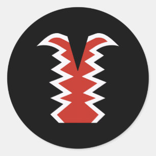 Sticker Rond Costume vintage Costume de singe volant Oz Hallowe