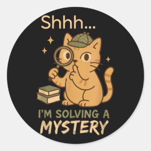 Sticker Rond Cosy Crime Club Mystery Reader Réservez un cadeau