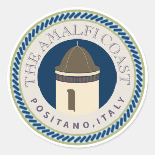Sticker Rond Côte d'Amalfi