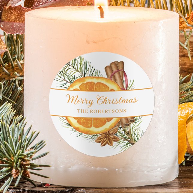 Sticker Rond Cote d'épice de Noël (Créateur téléchargé)