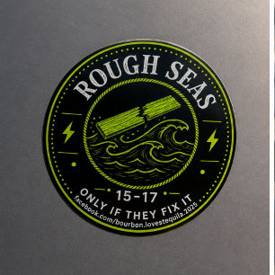 Sticker Rond Cote Mer agitée Classement BLT Margarita