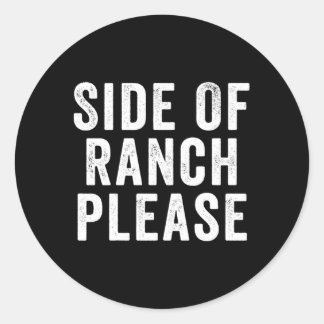 Sticker Rond Côté Ranch S'Il Vous Plaît