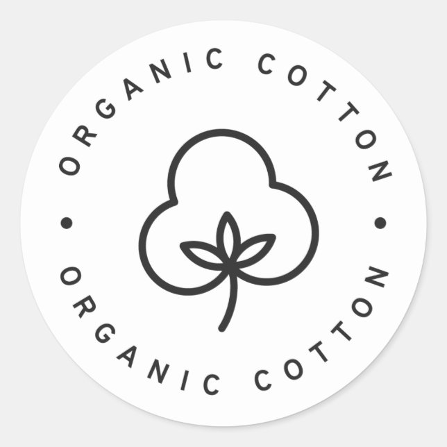 Sticker Rond coton biologique (Devant)