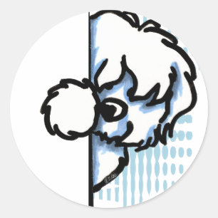 Sticker Rond Coton faisant le coin de Tulear