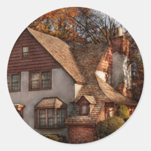 Sticker Rond Cottage - Westfield, NJ - cottage de famille