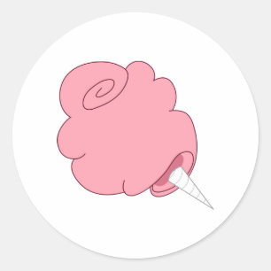 Sticker Rond Cotton Candy