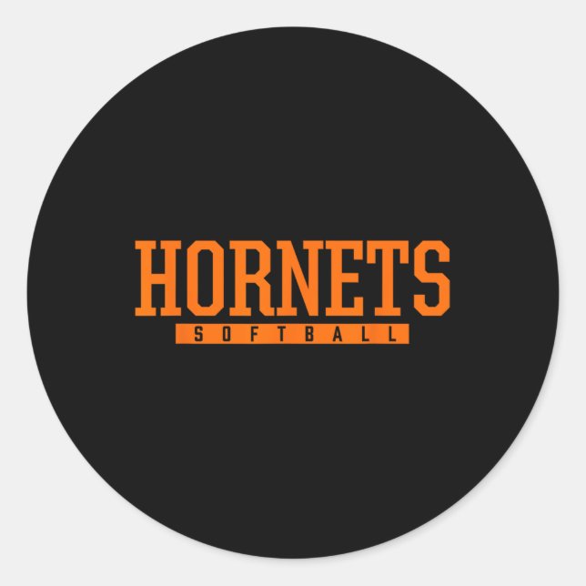 Sticker Rond Cottondale Hornets Softll Hs  (Devant)