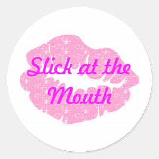 Sticker Rond Couche à la bouche-produits multiples