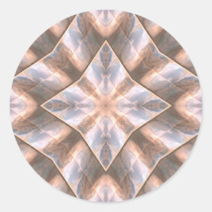 Sticker Rond Couches de coquillage