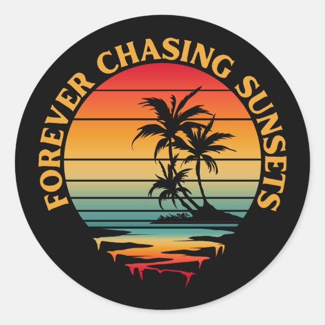 STICKER ROND COUCHES DE SOLEIL À JEU (Devant)