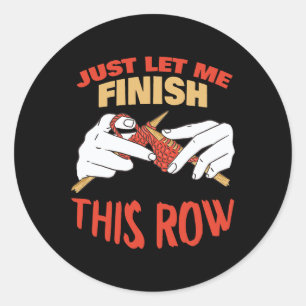 Sticker Rond Coudre Quilting Tailor Dressmaker Funny Tricot L