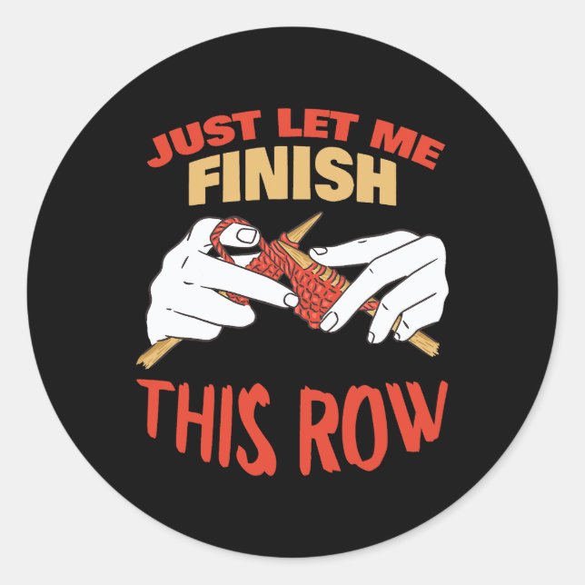 Sticker Rond Coudre Quilting Tailor Dressmaker Funny Tricot L (Devant)