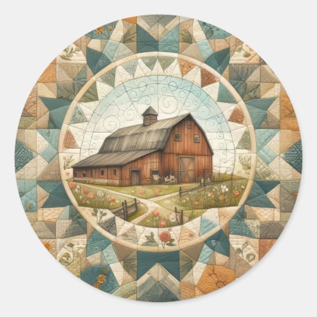 Sticker Rond Couette rouge (Devant)