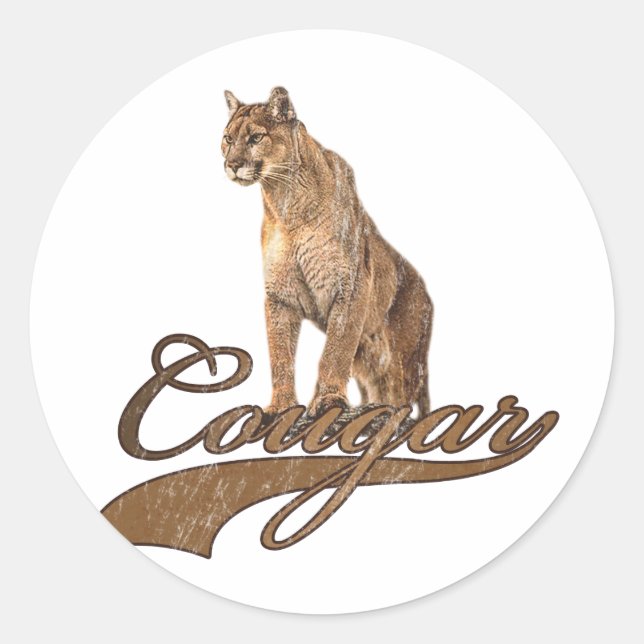Sticker Rond Cougar (Devant)