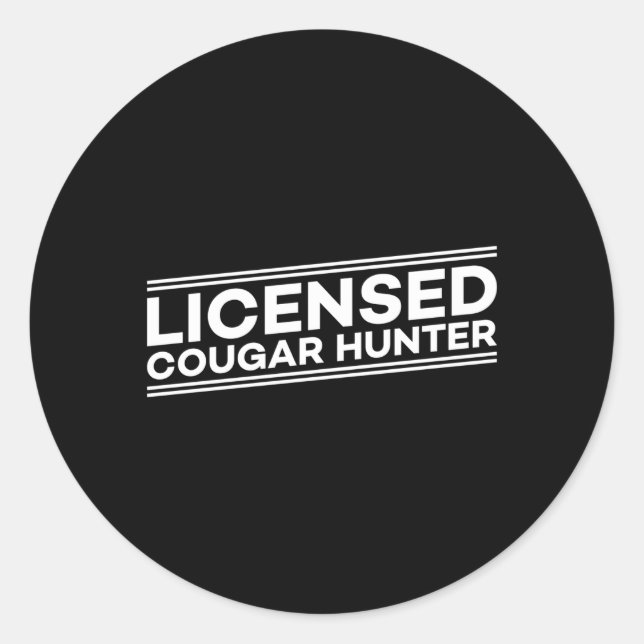 Sticker Rond Cougar Hunter S (Devant)