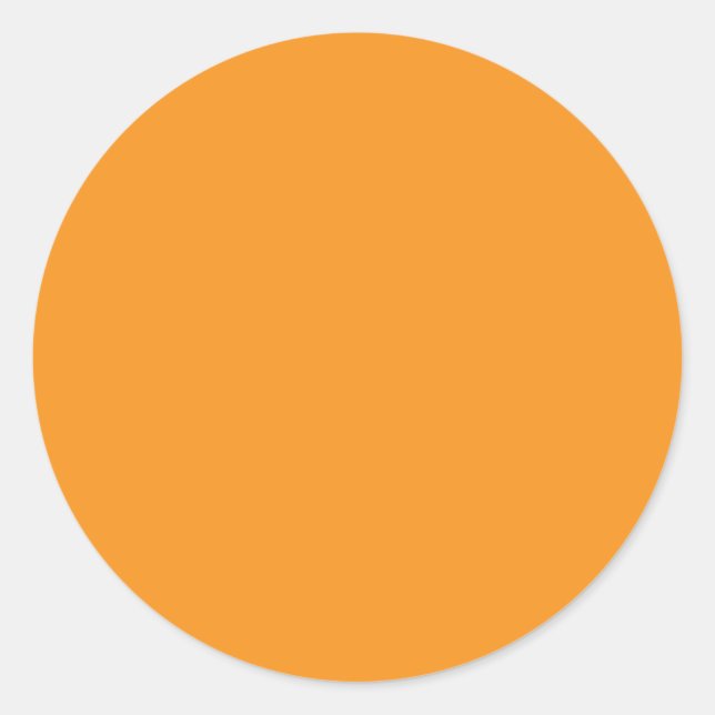 Sticker Rond Couleur Arrière - plan - orange (Devant)