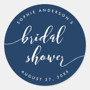 Sticker Rond Couleur Arrière - plan personnalisée de la Fête de