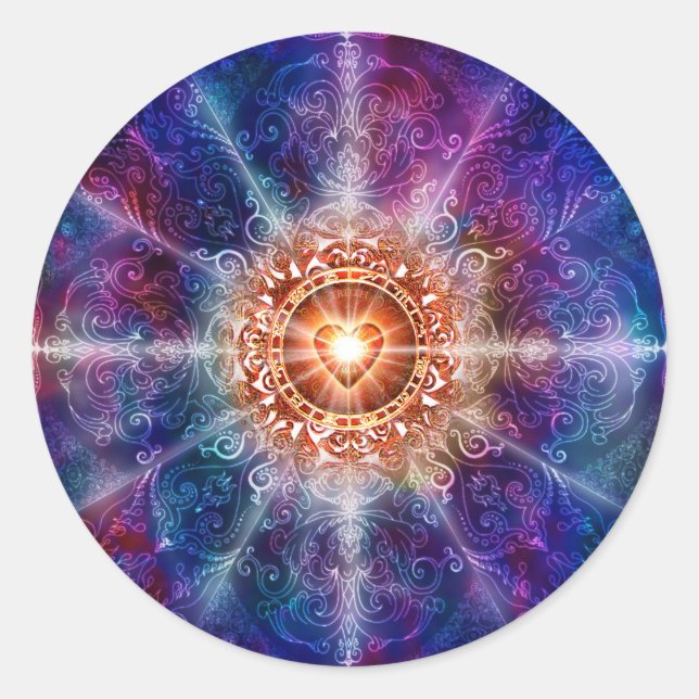 Sticker Rond Couleur de constellation H080 (Devant)