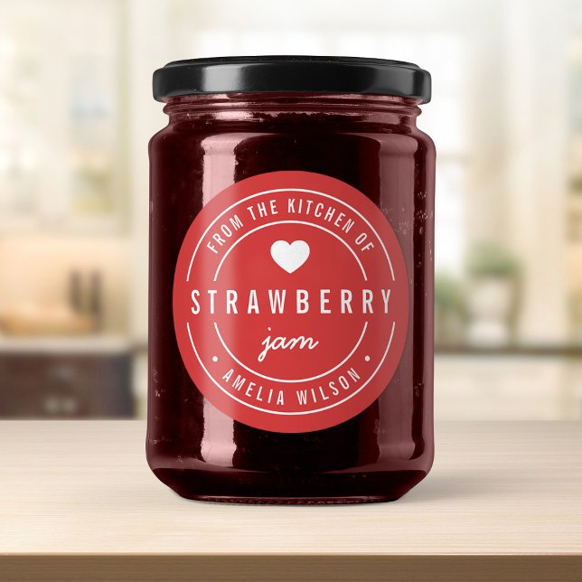 Sticker Rond Couleur de fond modifiable De la cuisine de (Créateur téléchargé)