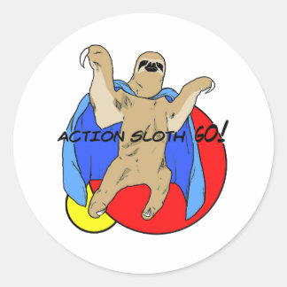 Sticker Rond Couleur du fentes d'action
