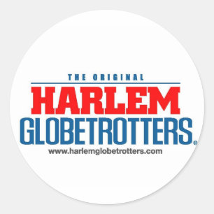 Sticker Rond couleur empilée de logo avec le site Web