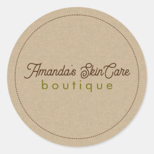 Sticker Rond Couleur naturelle texture de ligne classique