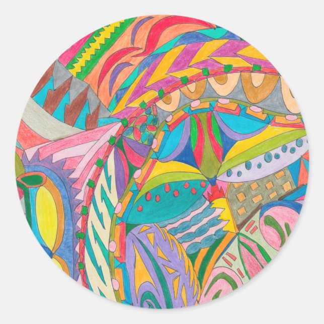 STICKER ROND COULEUR OEIL COLLECTION DE CANDY 106 (Devant)