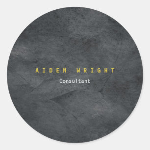 Sticker Rond Couleur or gris attrayante minimaliste moderne