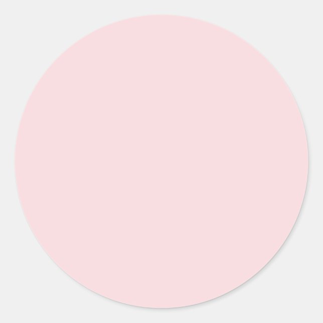 Sticker Rond Couleur Peachy rose la plus légère Tendance 2014 (Devant)