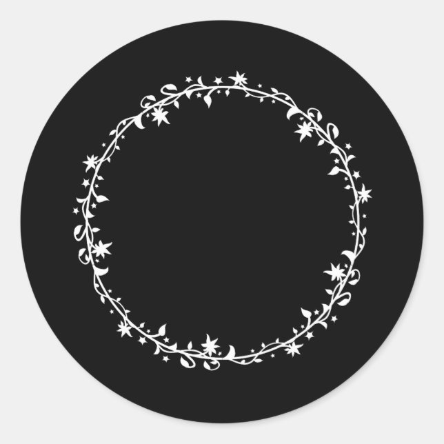 Sticker Rond COULEUR PERSONNALISÉE Cercle décoratif Vous person (Devant)