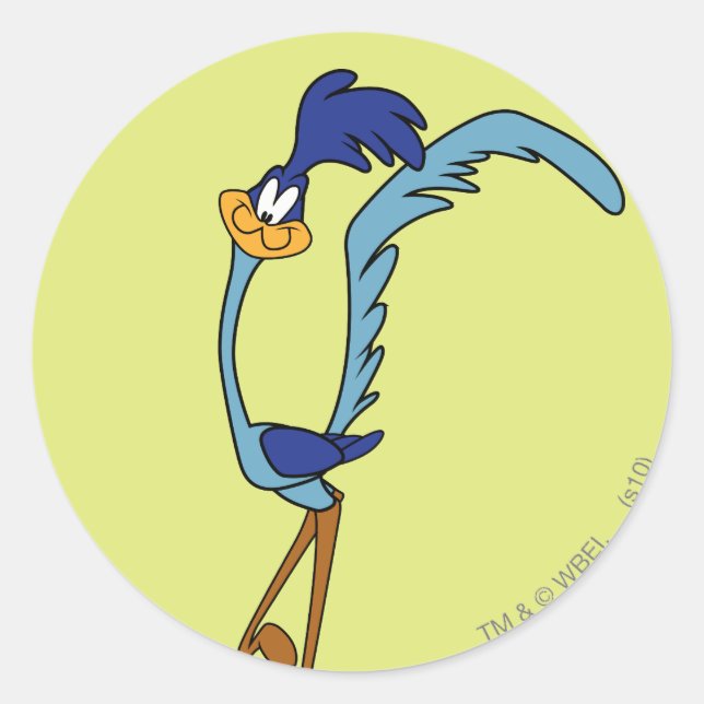 Sticker Rond Couleur ROAD RUNNER™ (Devant)
