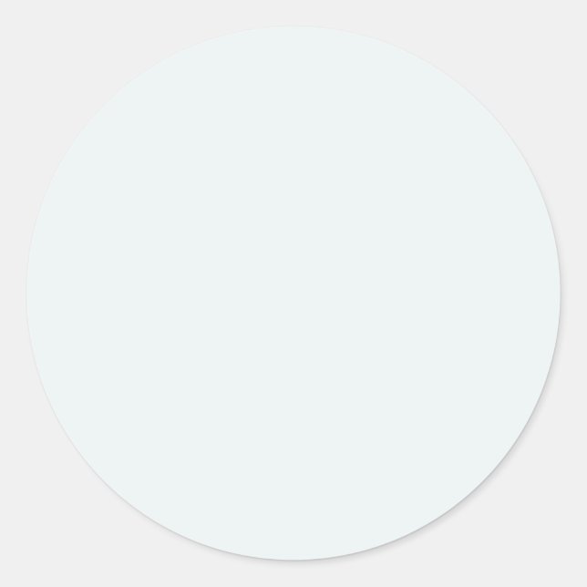 Sticker Rond Couleur solide blanche givrée | Classique | Élégan (Devant)