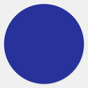 Sticker Rond Couleur solide bleu phtalo