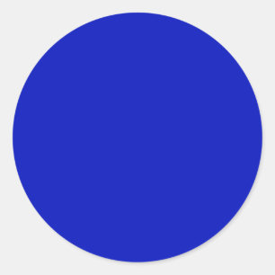 Sticker Rond Couleur solide : Bleu royal