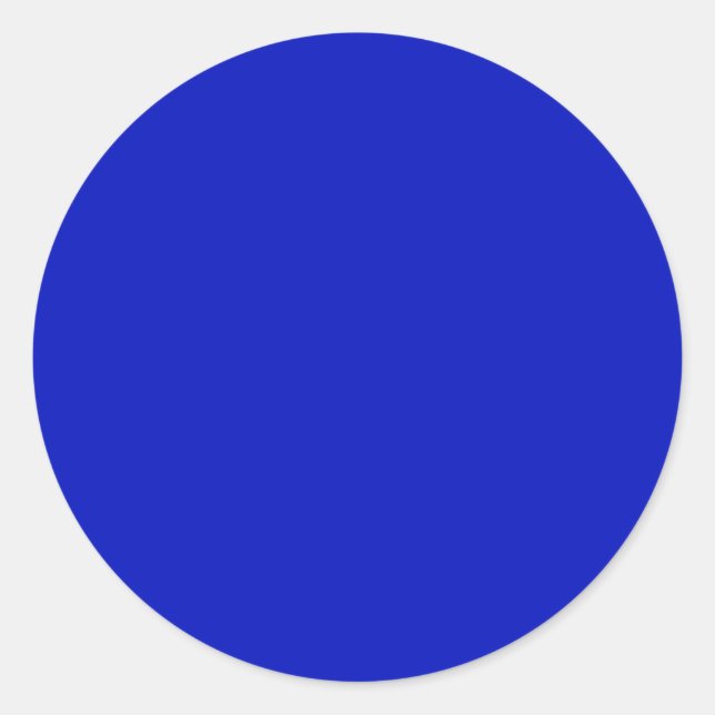 Sticker Rond Couleur solide : Bleu royal (Devant)